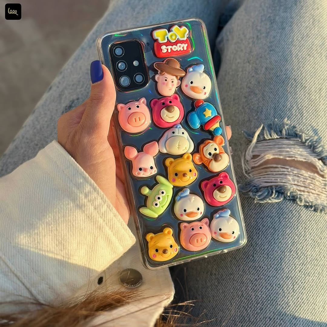 Cute 3D Cartoon Toys Phone Case - Samsung