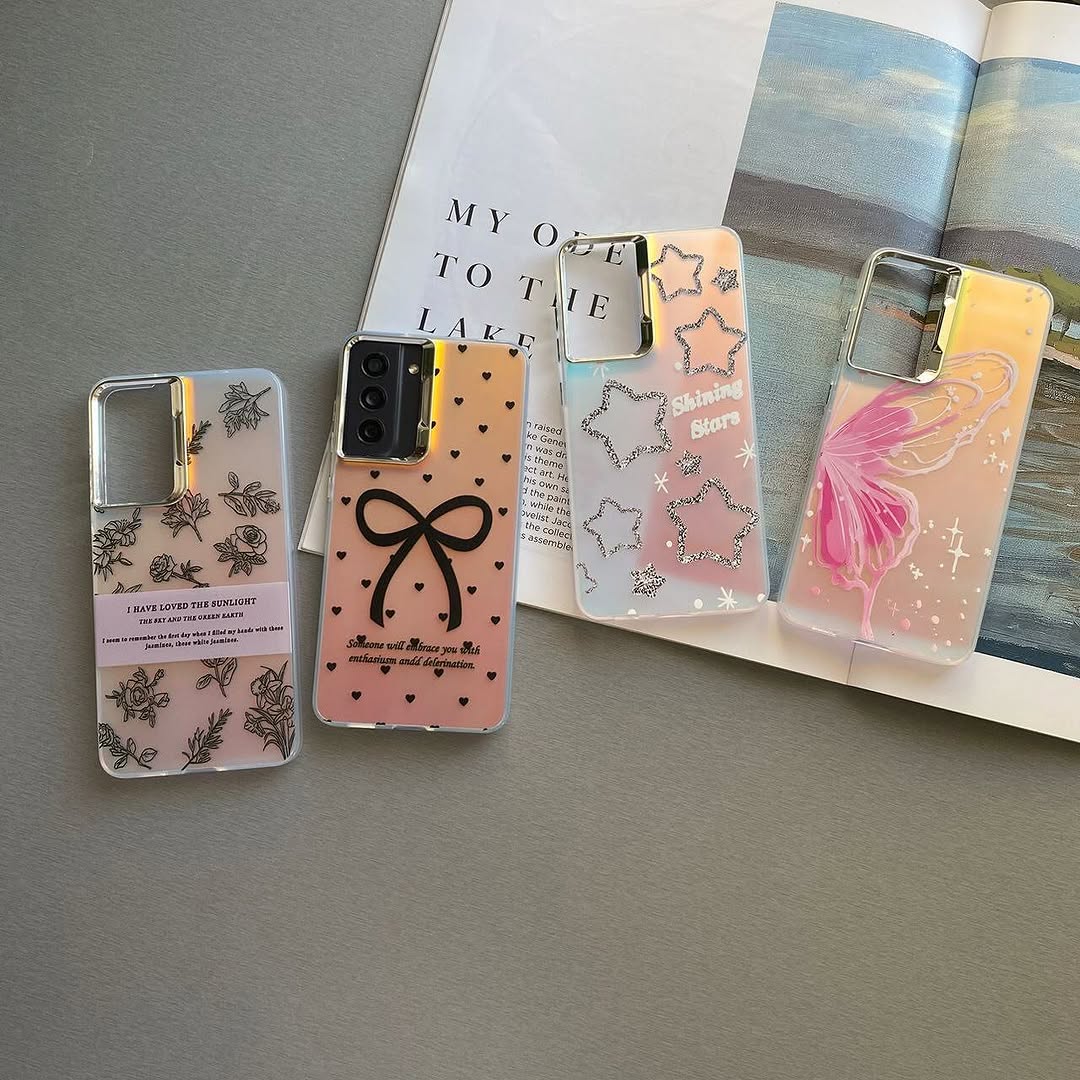 Elegant Holographic Beautiful Phone Cases - Samsung