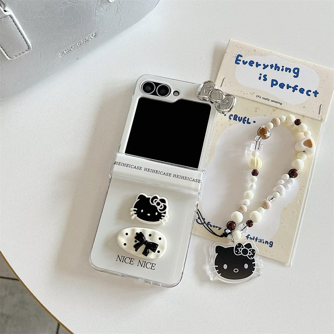 Feline Bow Delight Case - Samsung