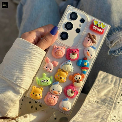 Cute 3D Cartoon Toys Phone Case - Samsung