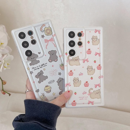 Cute Happy Animals Phone Cases - Samsung