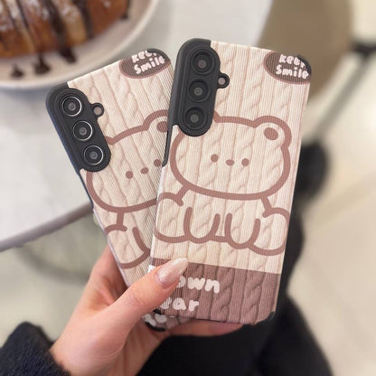 Rustic Bear Themed Case - Samsung