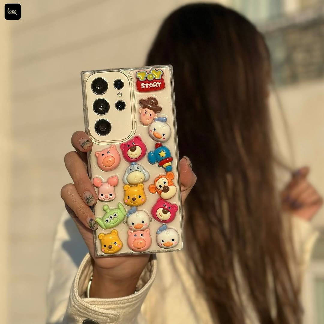 Cute 3D Cartoon Toys Phone Case - Samsung