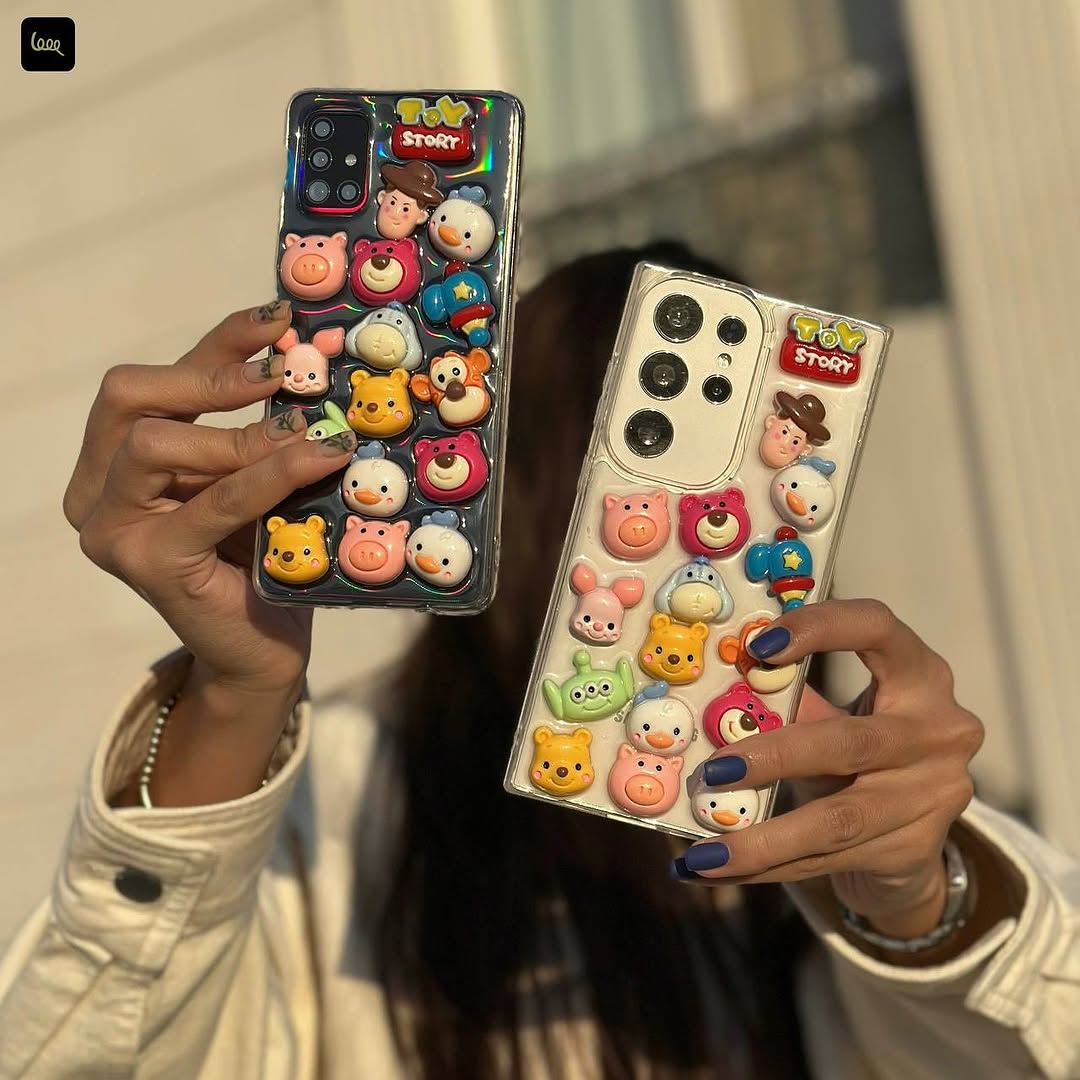 Cute 3D Cartoon Toys Phone Case - Samsung