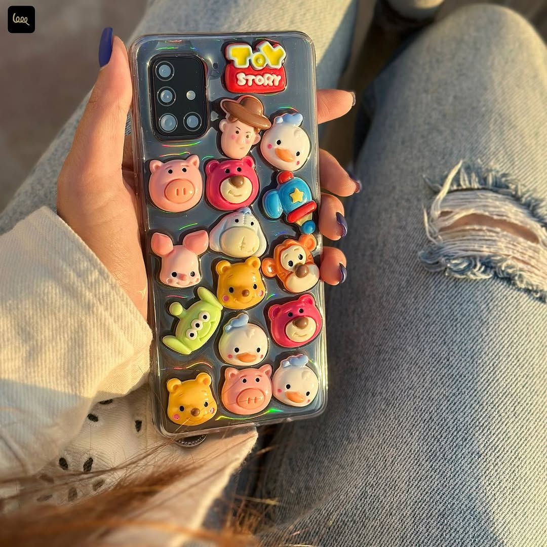 Cute 3D Cartoon Toys Case - Samsung