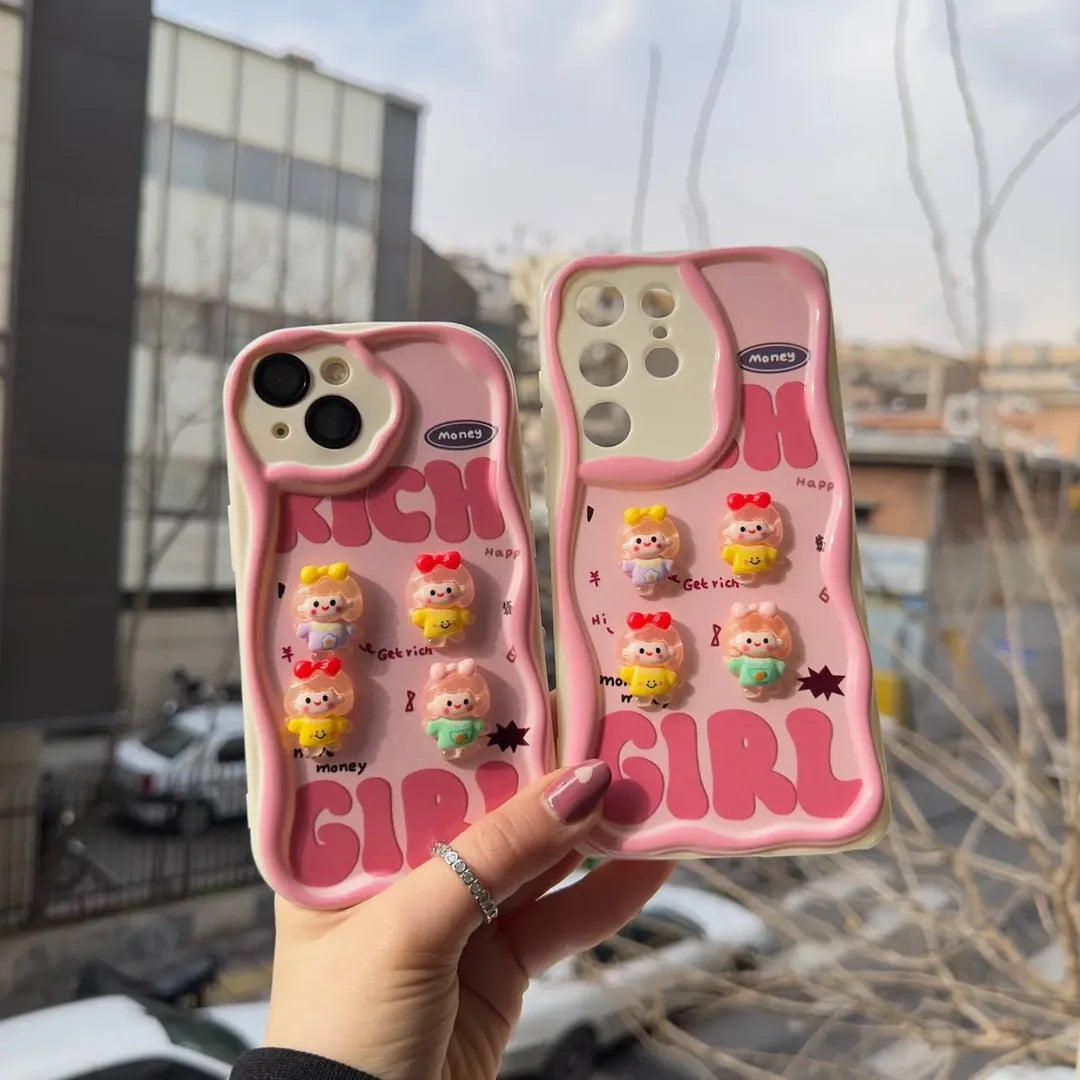 Premium Rich Girls Case with Charm - Samsung