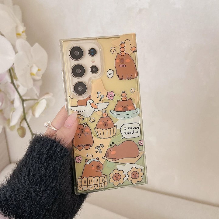Cute Cozy Bear Doodle Case - Samsung