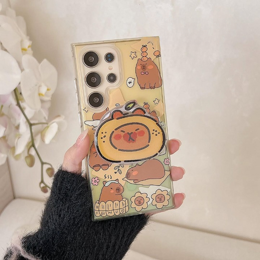 Cute Cozy Bear Doodle Case - Samsung