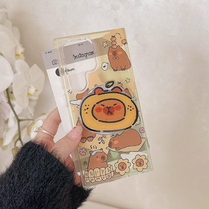 Cute Cozy Bear Doodle Case - Samsung