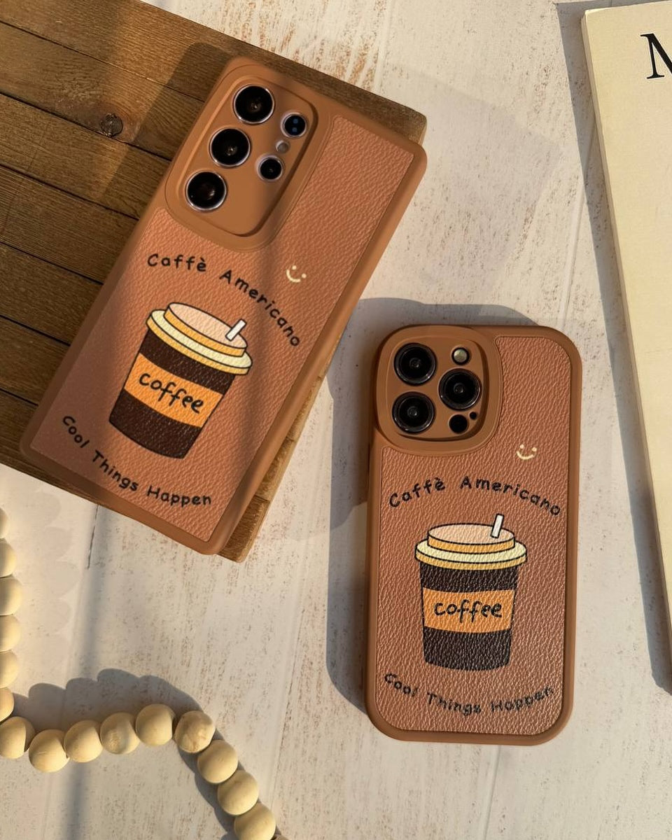 Cute Coffee Themed Trendy Phone Case - Samsung