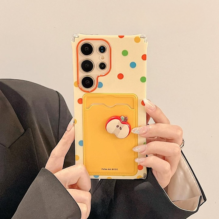 Polka Dots Apple Wallet Case - Samsung