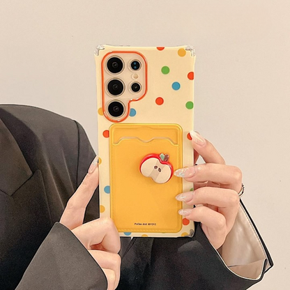 Polka Dots Apple Wallet Case - Samsung