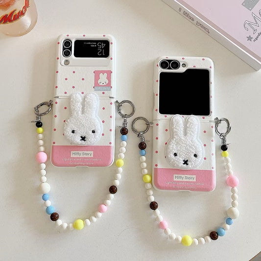 Trendy Miffy Cute Bunny Case With Charm - Samsung
