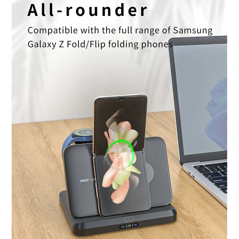 PowerRush Wireless Fast Charging Stand