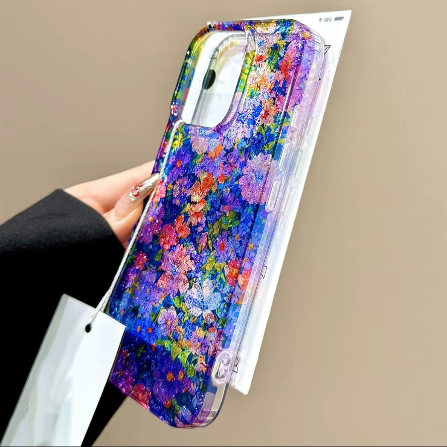Glitter Floral Stylish Phone Case