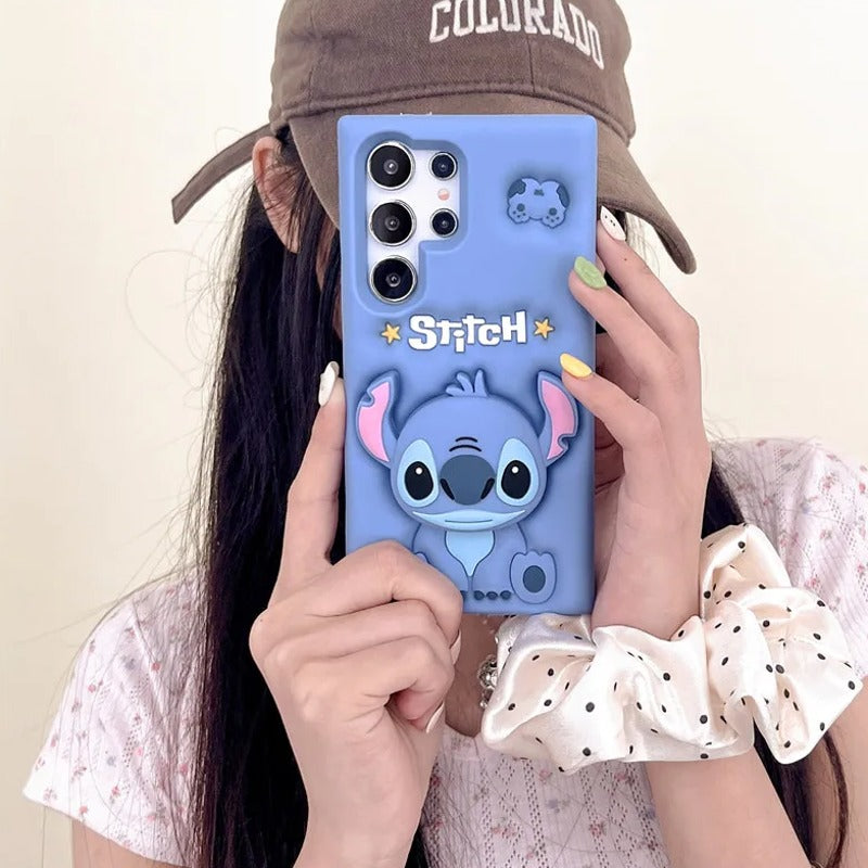 Adorable Playful Alien Stitch Cartoon Case - Samsung