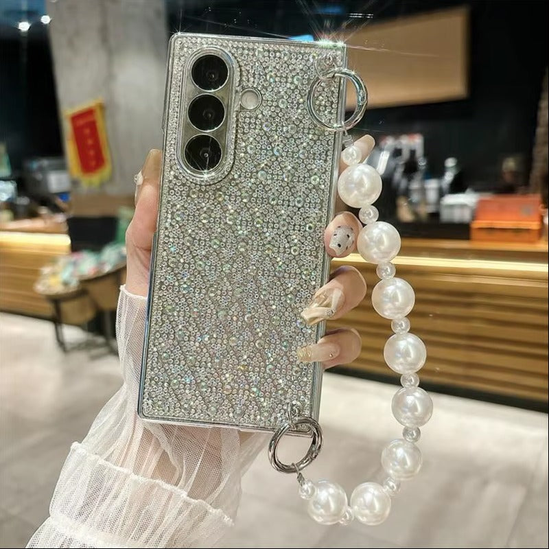 Galaxy Z Fold Series Sparkle Pearl Statement Case