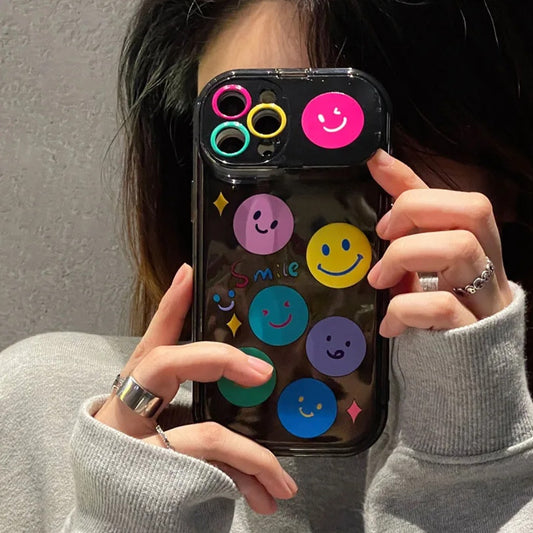 Happy Glow Flip Mirror Charm Case