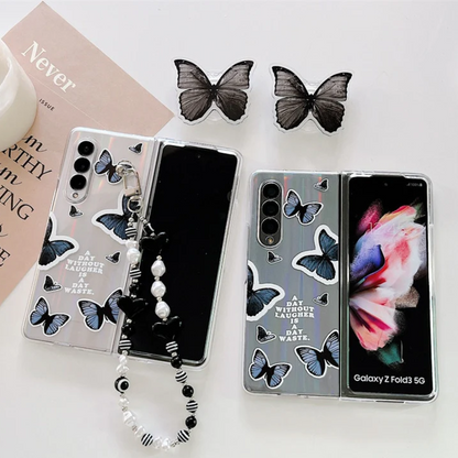 Gradient Butterfly Charm Case -  Samsung