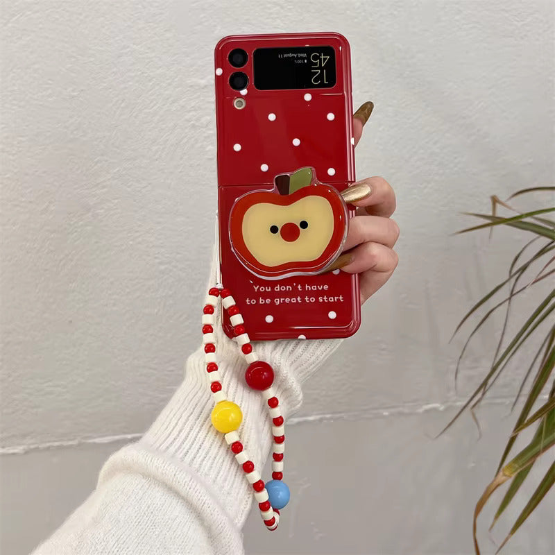 Polka Apple Charm Case - Samsung