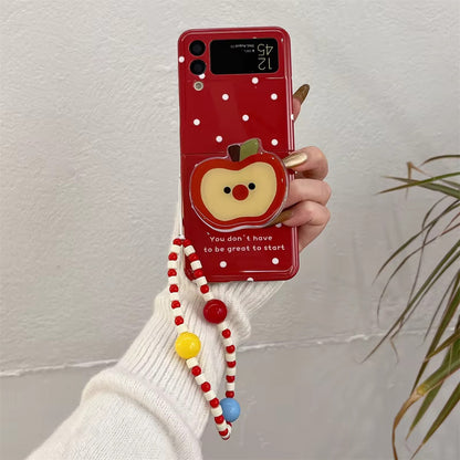 Polka Apple Charm Case - Samsung