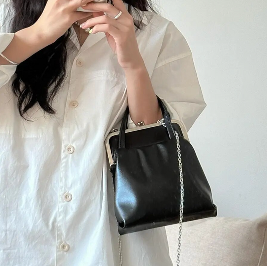 Classic Chinese Style Crossbody Leather Bag