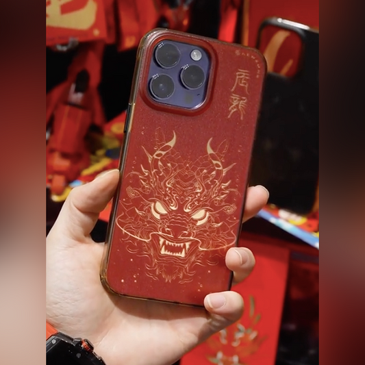 Fiery Glare Dragon Face Case - iPhone