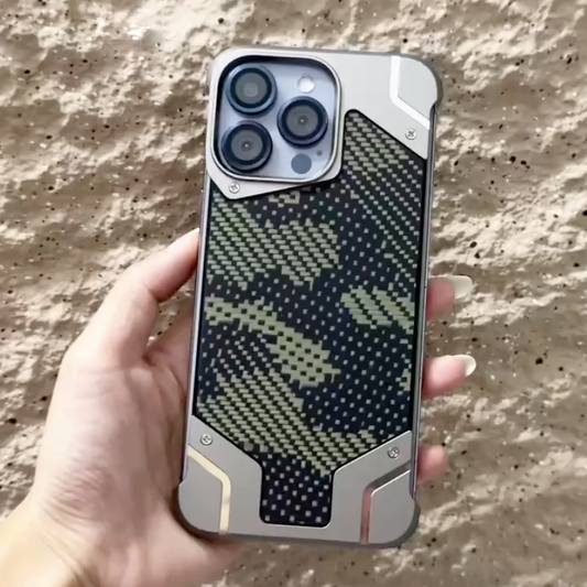 Rugged Camo Armor Metallic Case - iPhone