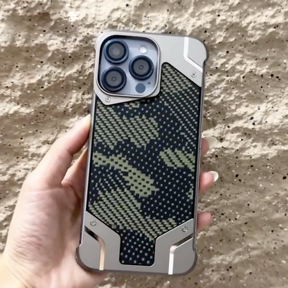 Rugged Camo Armor Metallic Case - iPhone