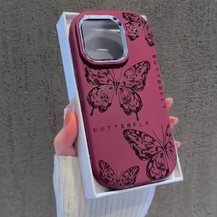 Dreamy Butterfly Burgundy Case