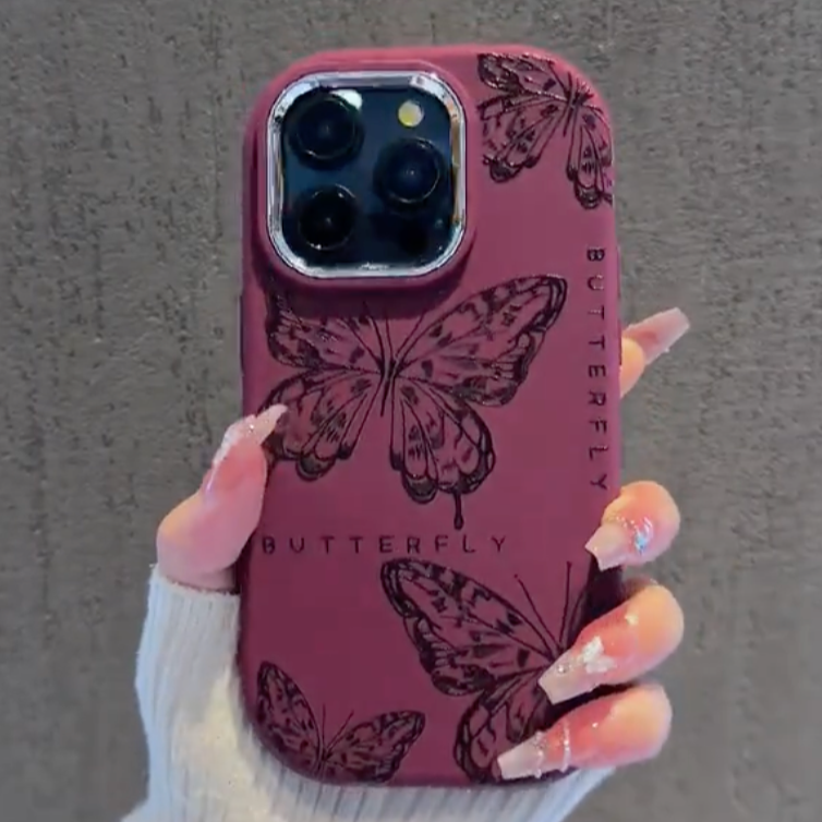 Dreamy Butterfly Burgundy Case