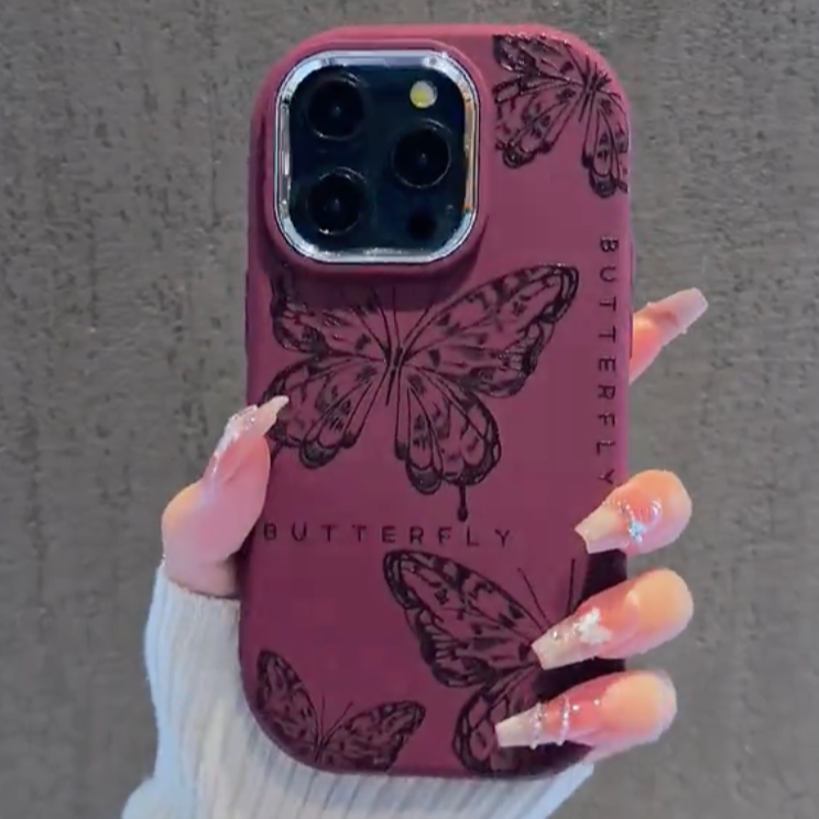 Dreamy Butterfly Burgundy Case