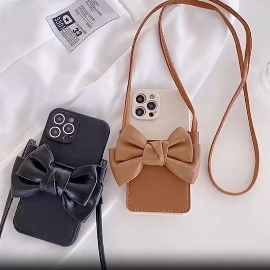 Elegant Bow Accent Sling Bag