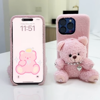 Cute Bear Plush Case