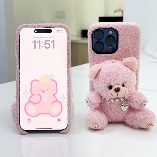 Cute Bear Plush Case