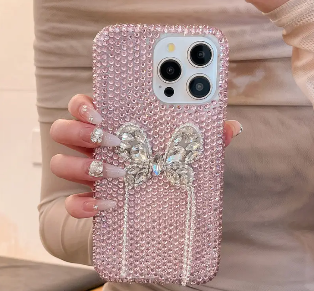 Luxe Rhinestone Butterfly Case