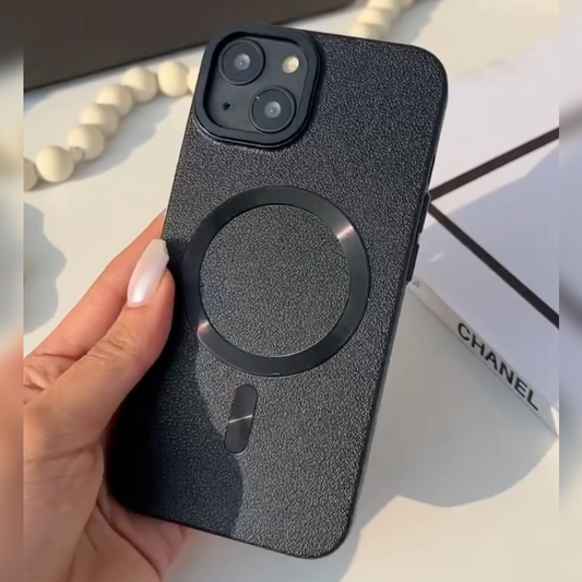 Refined Textured Leather Magsafe Case - iPhone