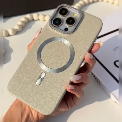 Refined Textured Leather Magsafe Case - iPhone