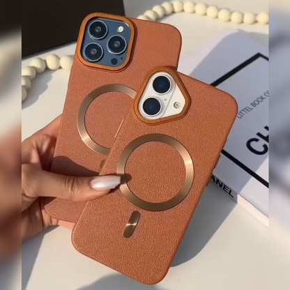 Refined Textured Leather Magsafe Case - iPhone