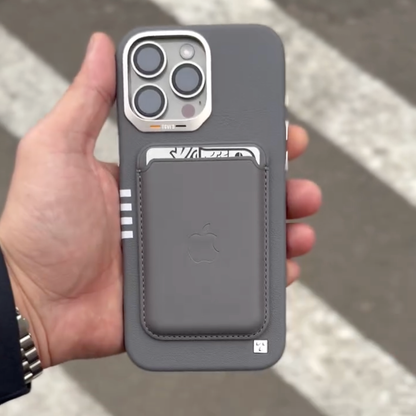 Elite Magnetic Wallet Leather Case - iPhone