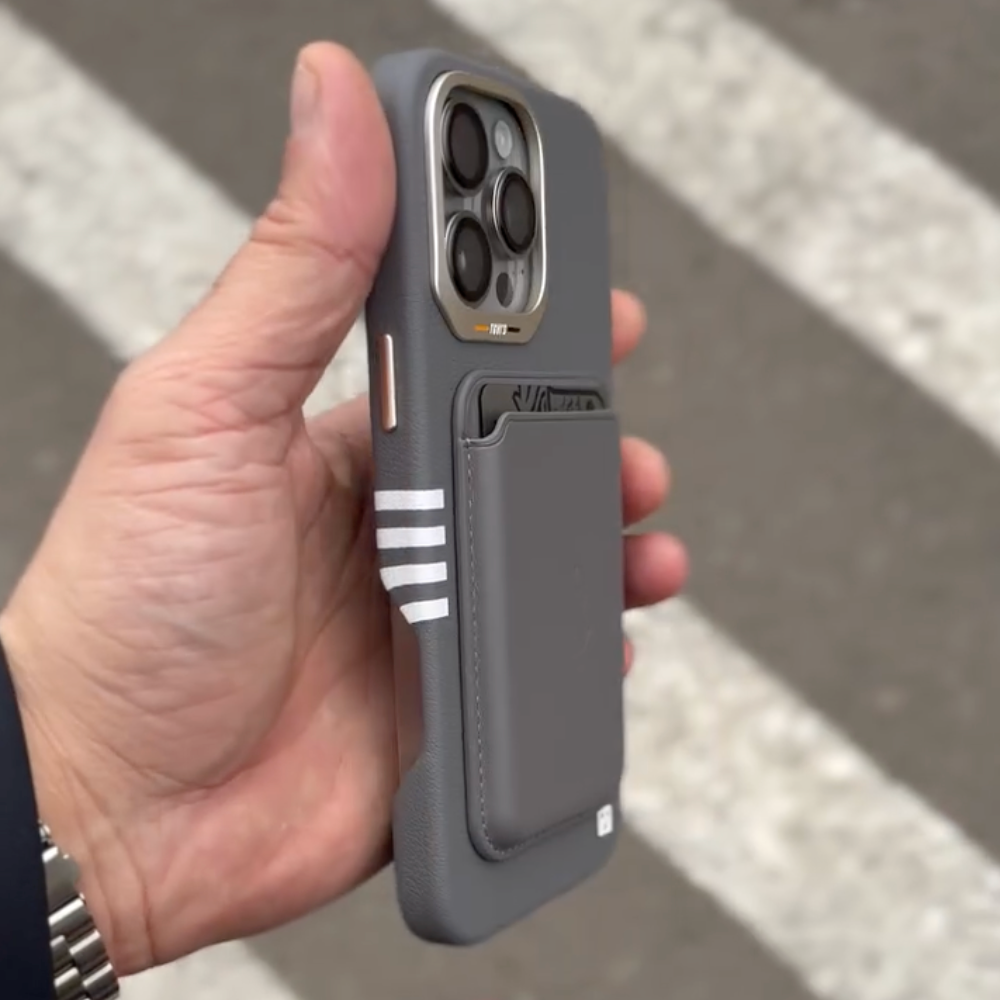 Elite Magnetic Wallet Leather Case - iPhone