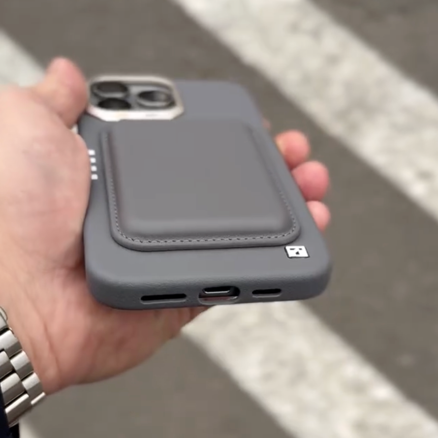 Elite Magnetic Wallet Leather Case - iPhone