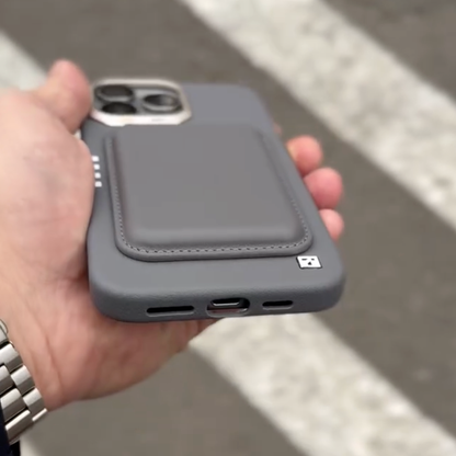 Elite Magnetic Wallet Leather Case - iPhone