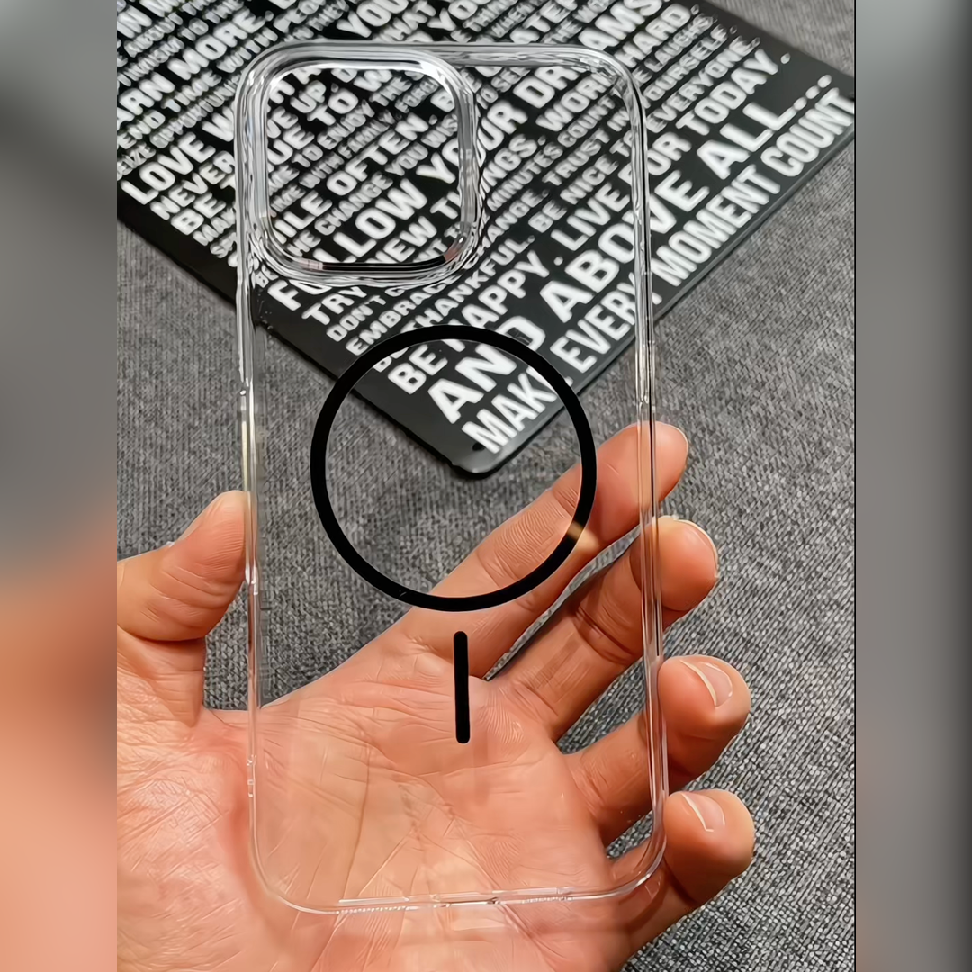 Glossy Magsafe Transparent Shield Case  - iPhone