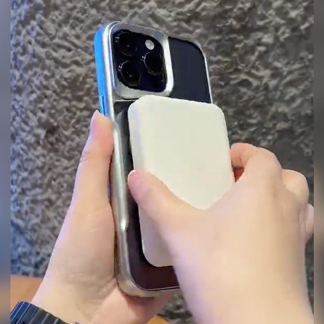 Crystal Acrylic Ring Holder Plated Case - iPhone