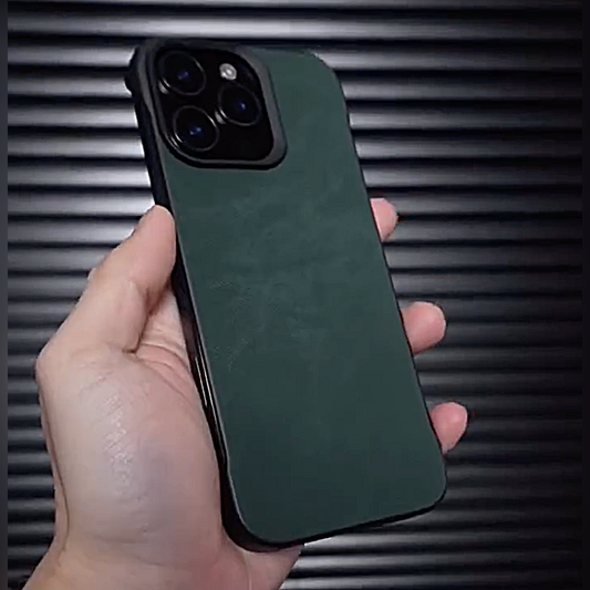 Majestic Flannel Leather Armor Case - iPhone