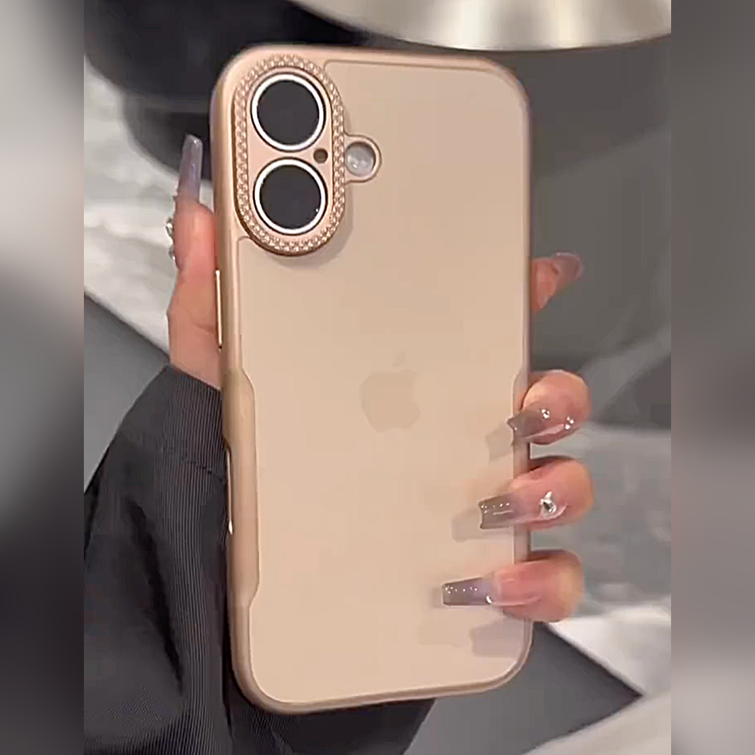 Gleaming Frame Bezel Decor Shield Case - iPhone