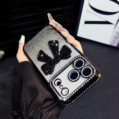 3D Bow Light Luxury Rhinestone Case
