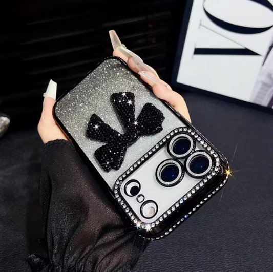 3D Bow Light Luxury Rhinestone Case