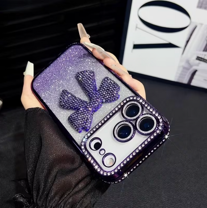 3D Bow Light Luxury Rhinestone Case